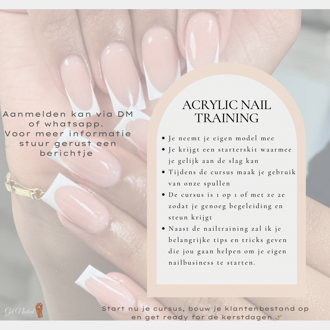 ACRYLIC BASIS NAIL COURSE (€150 deposit)
