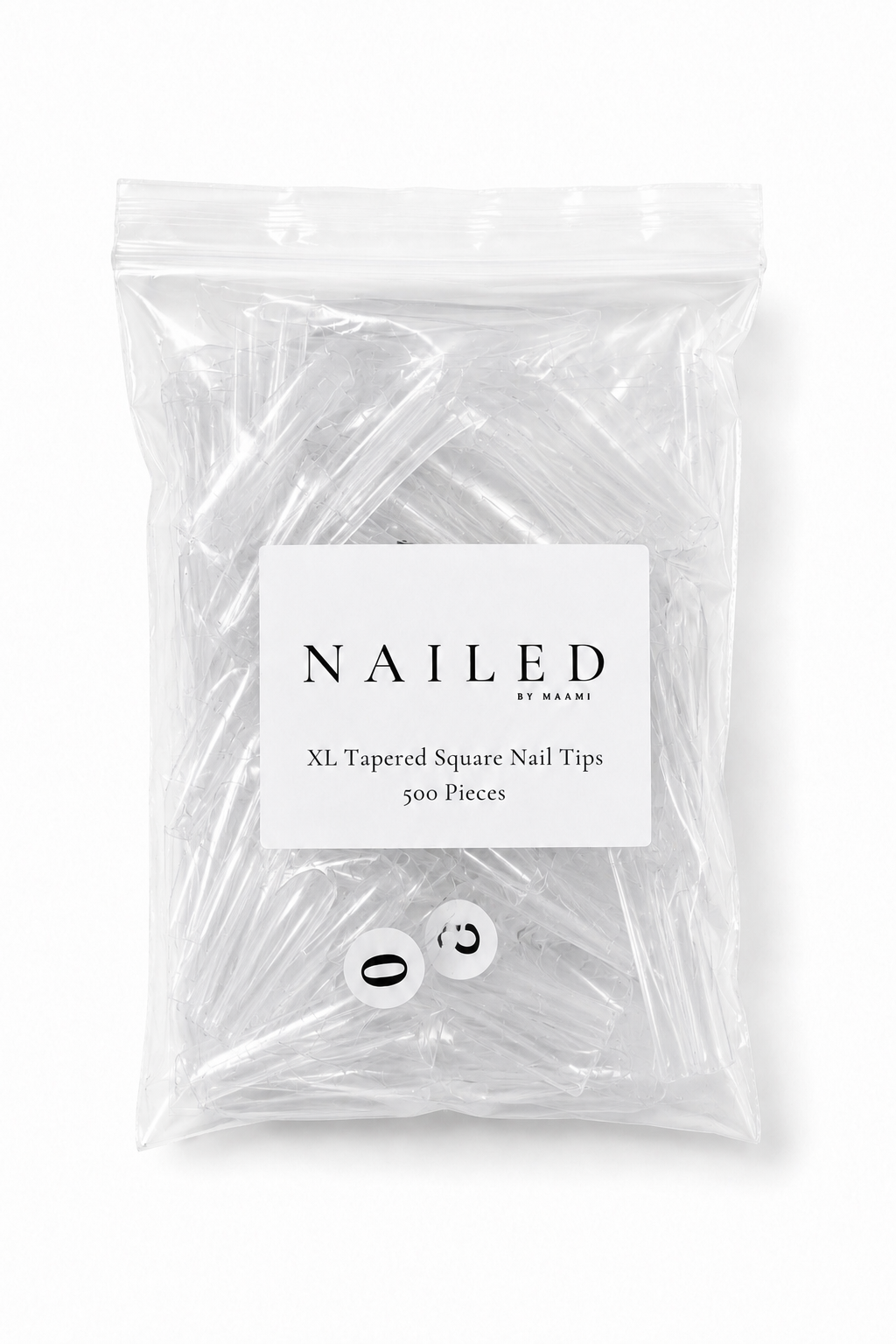 XL TAPERED SQUARE NAIL TIPS (bags)