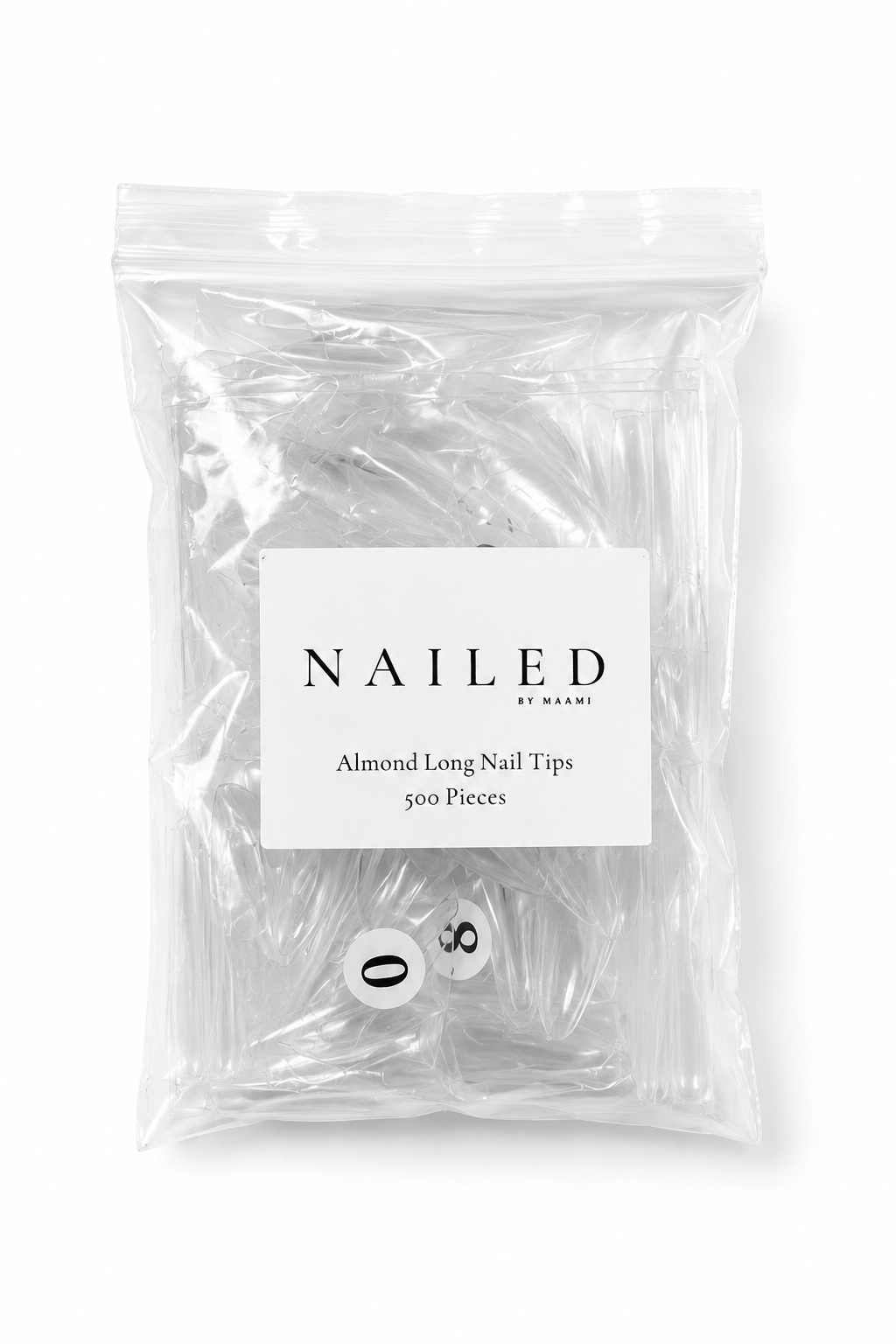 ALMOND LONG NAIL TIPS (bags)