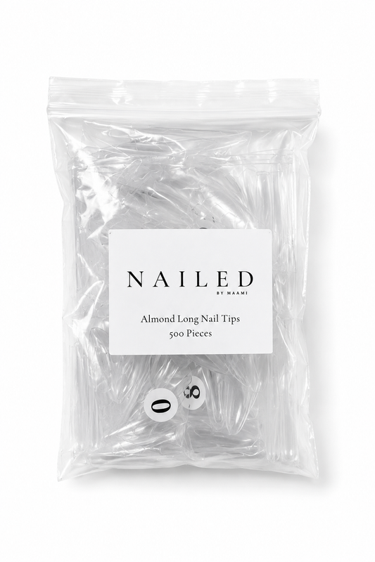 ALMOND LONG NAIL TIPS (bags)